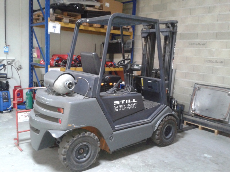 Un exemple d'engin de chantier